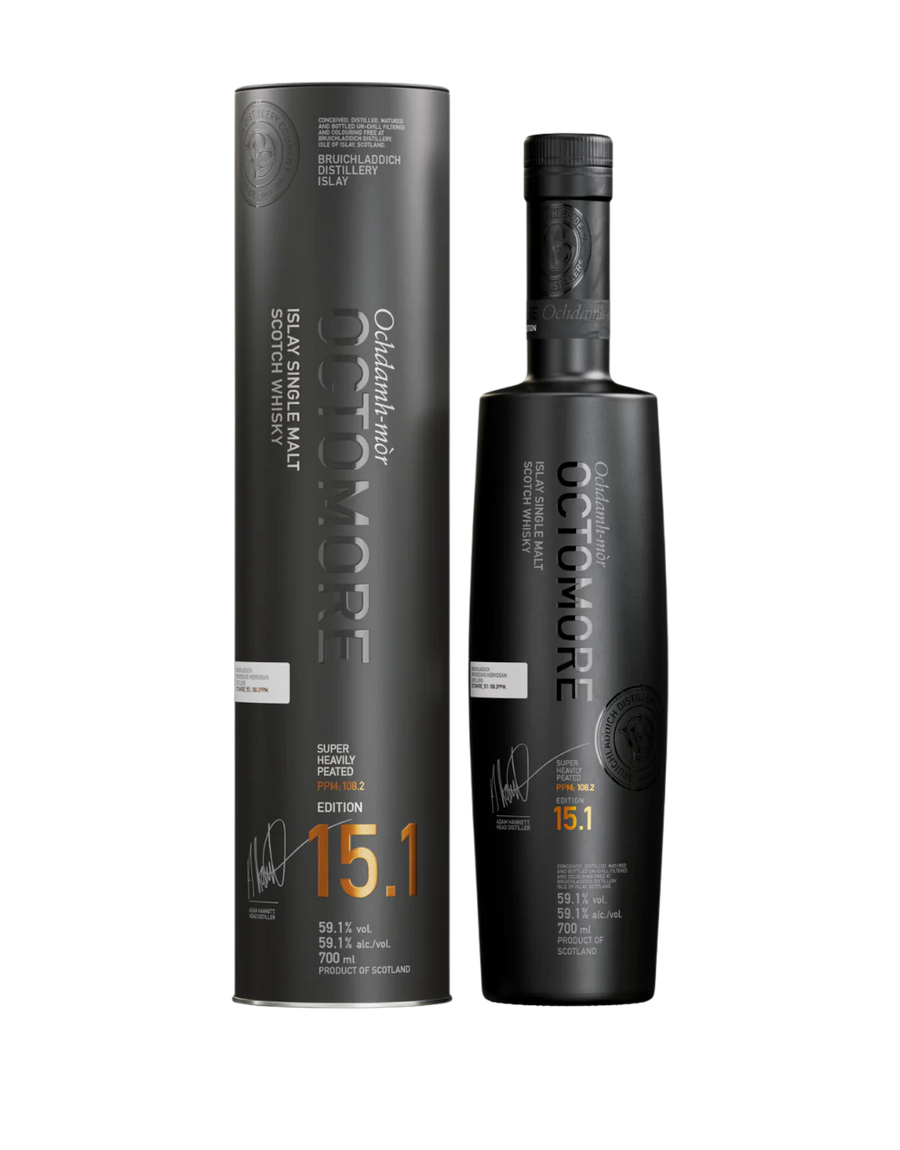 Bruichladdich Islay Single Malt Scotch Whisky Octomore Edition 15.1 