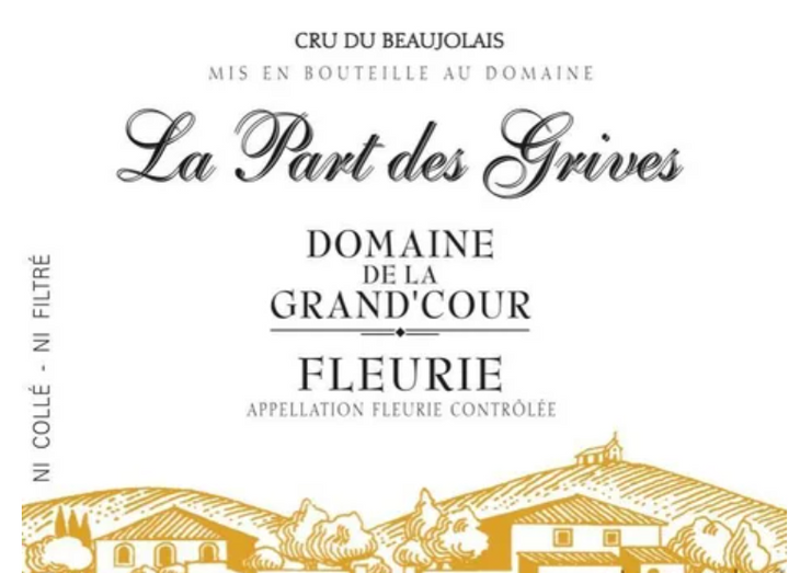 2022 Domaine de la Grand Cour Fleurie La Part des Grive