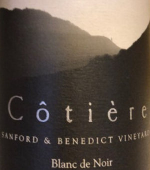 2023 Cotiere Blanc de Noirs Sanford & Benedict Vineyard