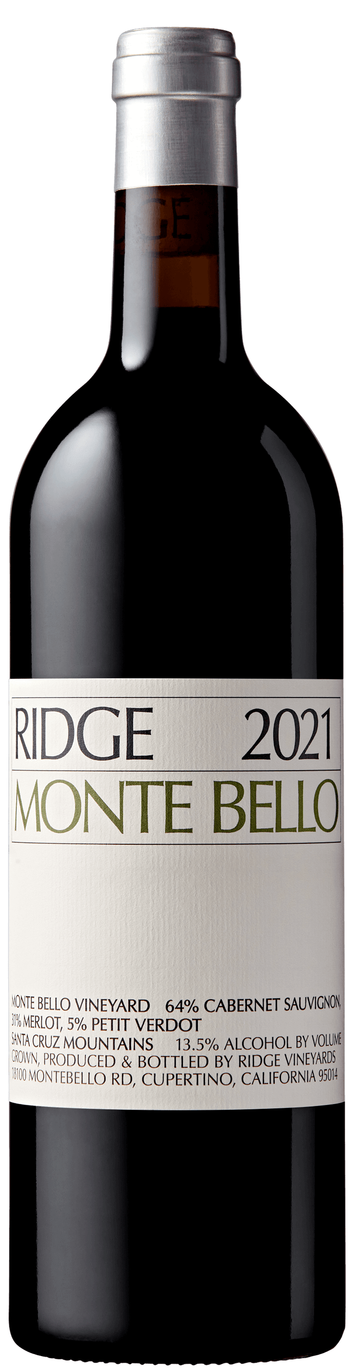 2021 Ridge Vineyards Monte Bello Santa Cruz Mountains