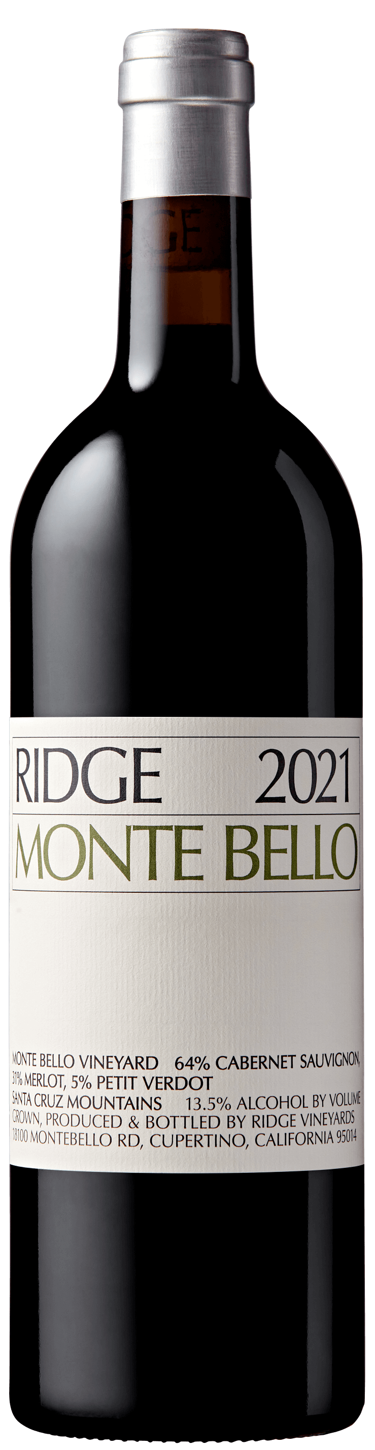 2021 Ridge Vineyards Monte Bello Santa Cruz Mountains