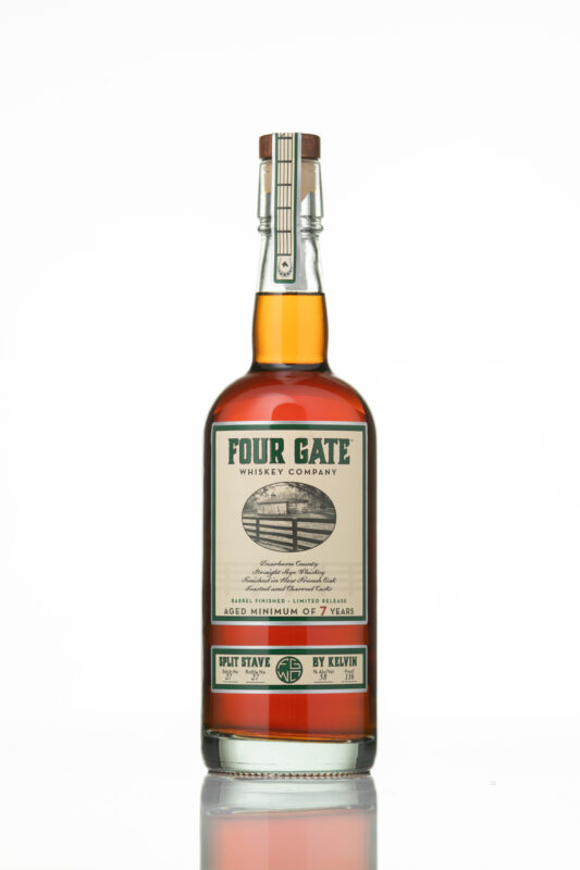 Four Gate Straight Rye Whiskey Batch 27 Split Stave Kelvin 7 Year 750ml