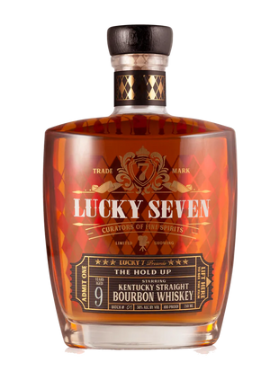 Lucky Seven Spirits Kentucky Straight Bourbon Whiskey The Hold Up 9 Yr 