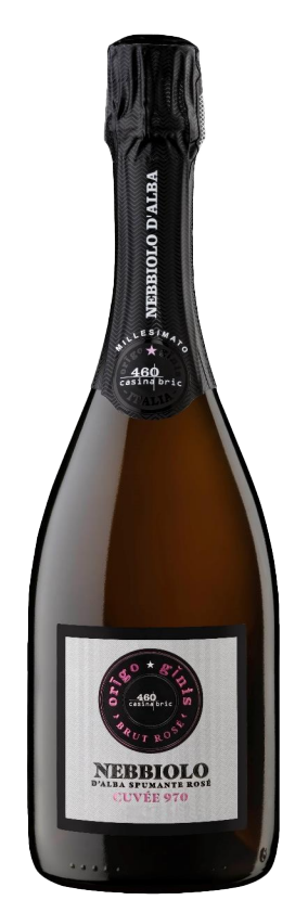 Cascina Bric Nebbiolo d'Alba Spumante Rose Brut Cuvee 970