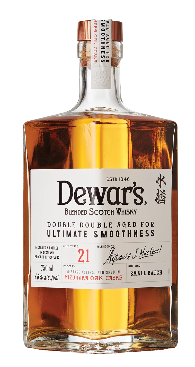 Dewar's Blended Scotch Whiskey 21 Year Old Mizunara Cask Finish Double Double