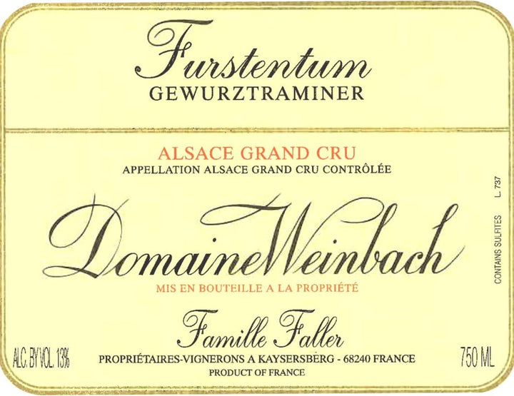 Weinbach Gewurztraminer Furstentum Grand Cru