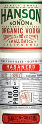 Hanson of Sonoma Vodka Habanero Organic