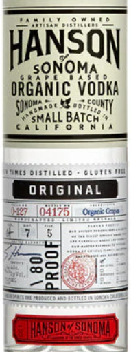 Hanson of Sonoma Vodka Original Organic