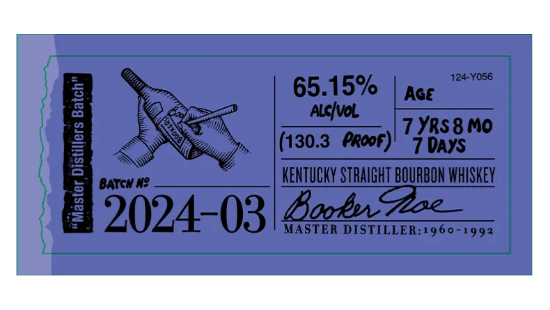 Bookers Kentucky Straight Bourbon Whiskey Beam The Master Distillers Batch 2024-03 