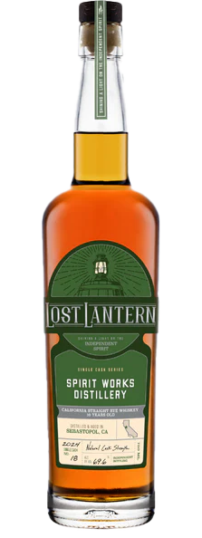 Lost Lantern California Straight Rye Whiskey Spirits Works Single Cask 10 Year