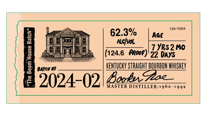 Bookers Kentucky Straight Bourbon Whiskey Beam The House Batch 2024-02 750ML