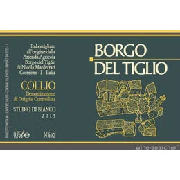 2020 Borgo del Tiglio Collio Studio di Bianco DOC